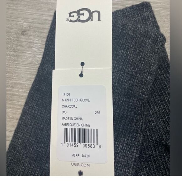 UGG Men’s Tech Glove NEW Dark Gray $45 - Picture 5 of 5